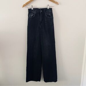 Zara Z3D Black Wide Leg Jeans